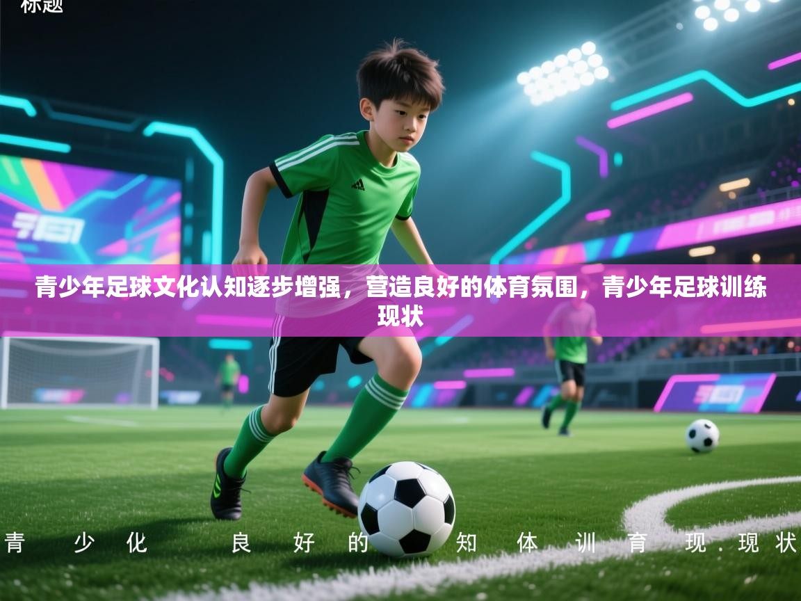 青少年足球文化认知逐步增强，营造良好的体育氛围，青少年足球训练现状